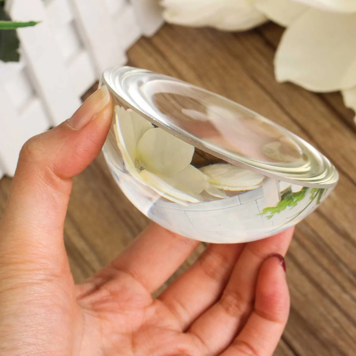 Half Crystal Ball Sphere 80mm Photography Half Lensball Background Decor Divination K9 Glass Crystal Clear Lens Ball Paperweight