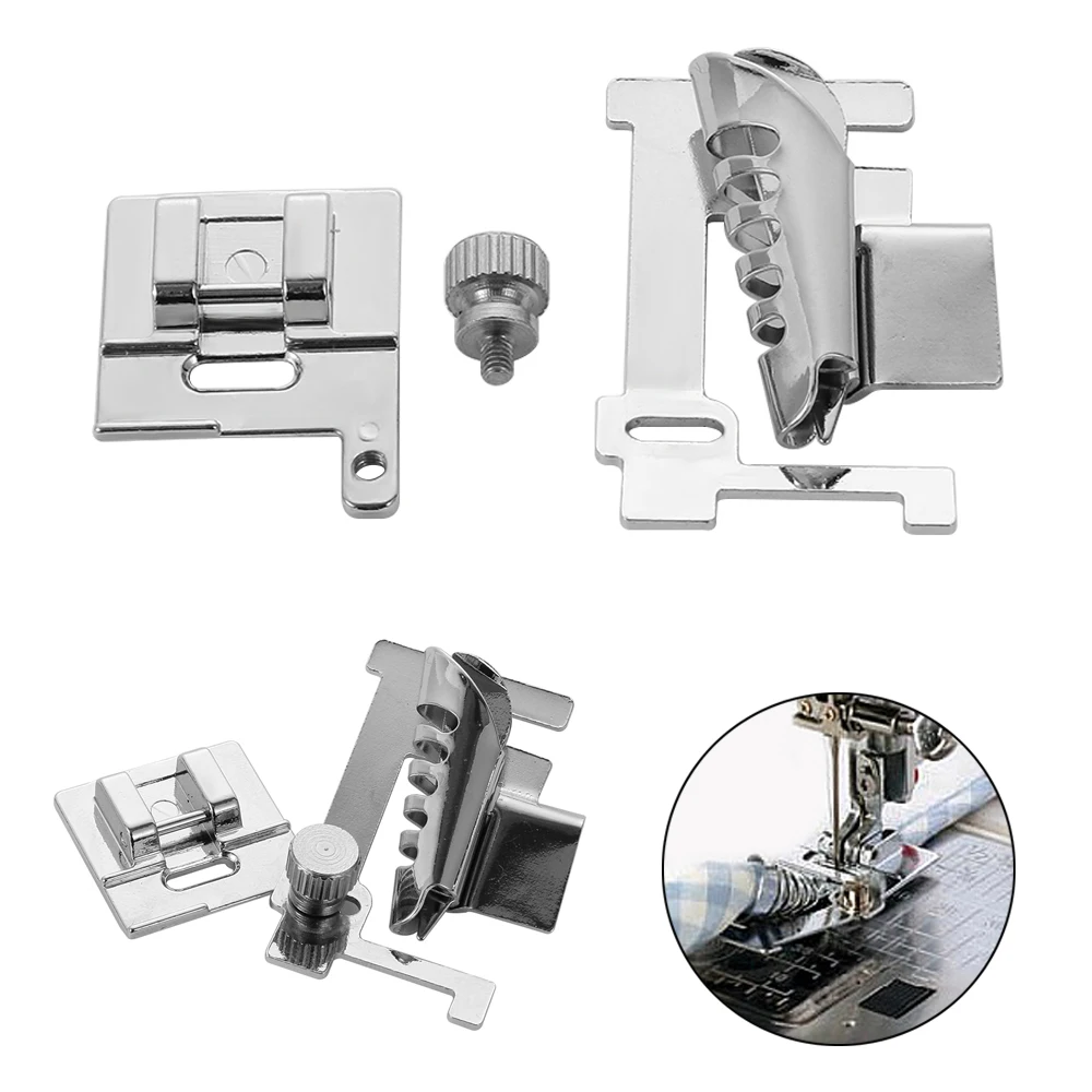 1 шт. рулонная кромка швейная машина для ног Полезная ткань край прижимная лапка для швейных домашних машин аксессуары Прямая поставка