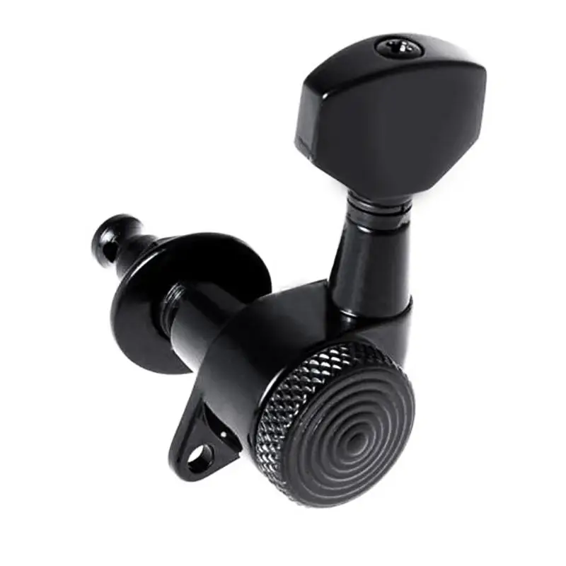 

Guitar String Peg Locking Tuners Tuning Pegs Machine Heads Black 6R Inline 6 x Guitar Machine Head Guitar Parts & Accessories