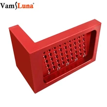 Деревообрабатывающий Т-образный позиционирование Scribing Mark измерительный инструмент алюминиевый сплав Крест калибровки отверстие линейка