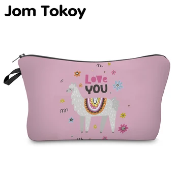 

Jom Tokoy Cosmetic Organizer Bag Make Up Printing Llama Cosmetic Bag Fashion Women Brand Makeup Bag Hzb930
