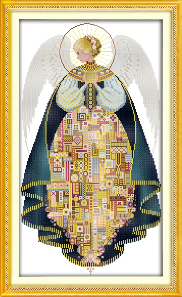 Angel fairy Counted or Stamped Cross Stitch 11CT 14CT DMC Cross Stitch Kit Embroidery Home Decor
