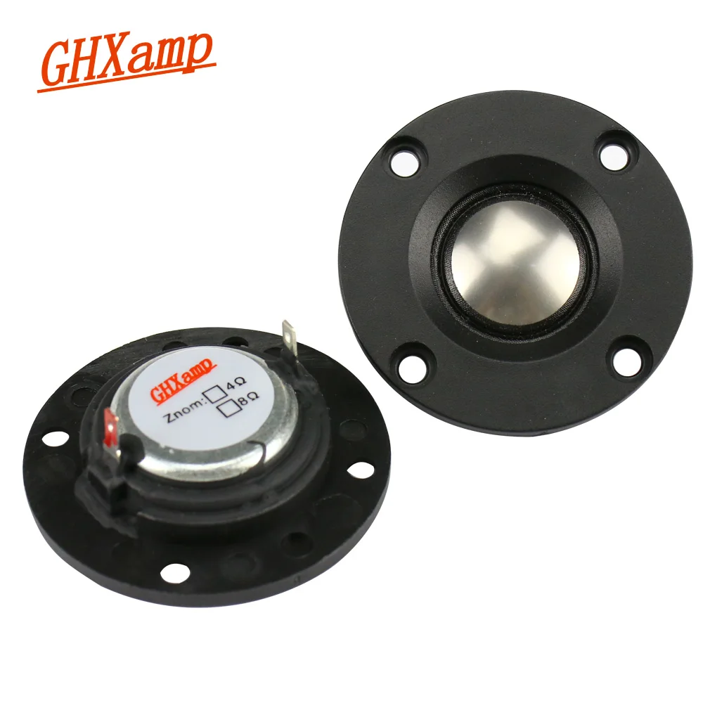 GHXAMP 2 Inch Tweeter Speaker 4ohm 12W Dome Titanium film NeodymiumTreble loudspeaker For Desktop Home Theater Speaker DIY 2pcs