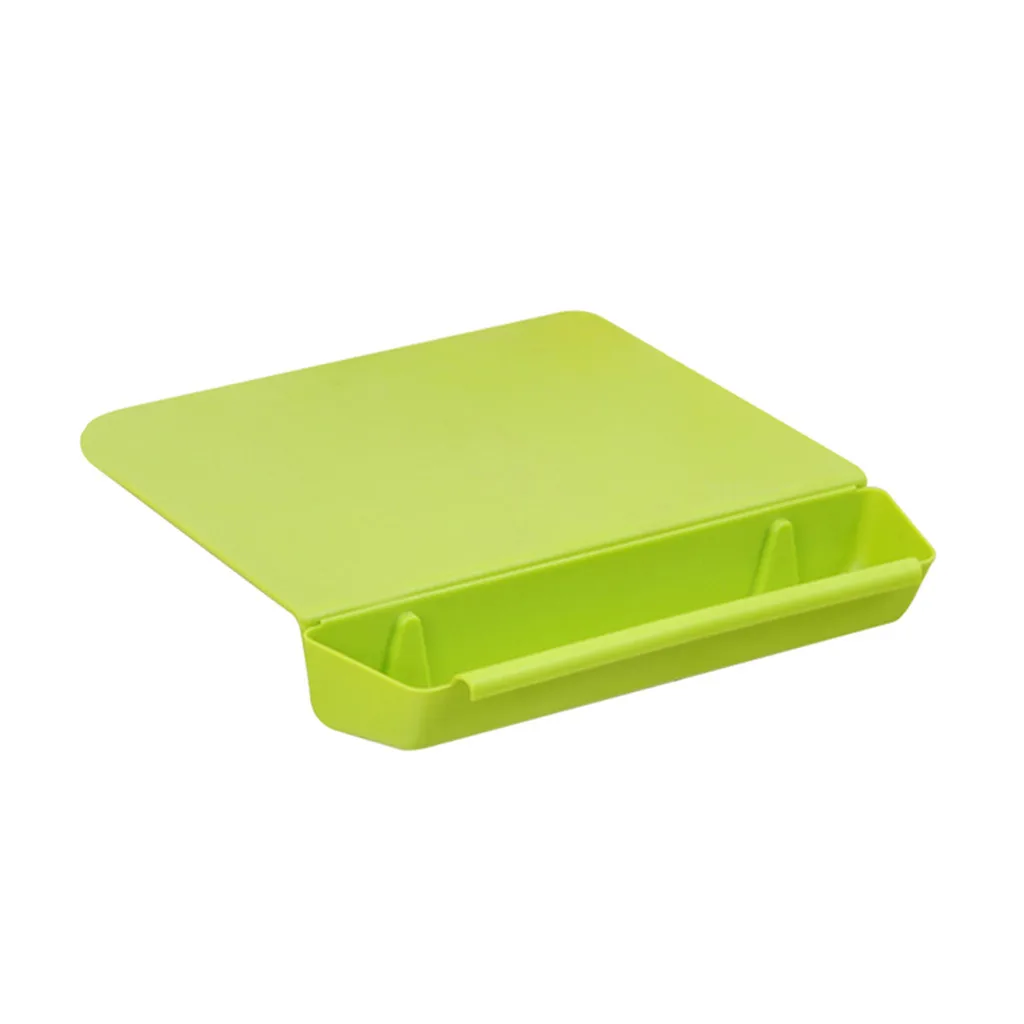 2-в-1 креативный съемный нескользящая подошва устойчивая к порезам разделочная доска с растительным корыта съемная коробка для хранения Кухня инструмент - Цвет: Green