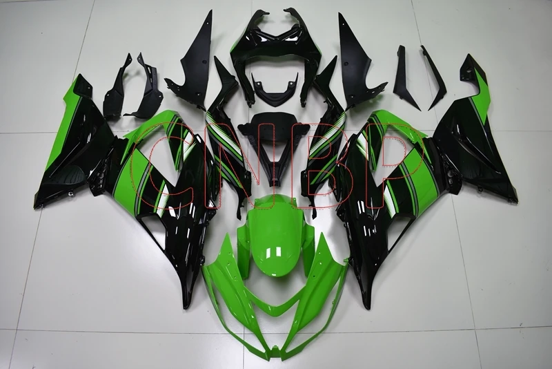 Пластиковые обтекатели для Kawasaki Zx6r 2013 2016 черные зеленые Обтекатели 2015 636 Zx 6r 2014