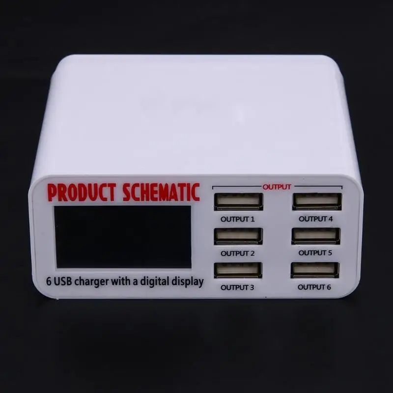 USB зарядное устройство для телефона Многофункциональный порт быстрое 6 портов с
