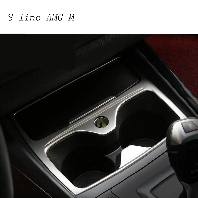 Стайлинга автомобилей интерьера держатель стакана воды панель декоративная накладка для BMW F20 1 серии 118i 120i 135i 2012- авто аксессуары