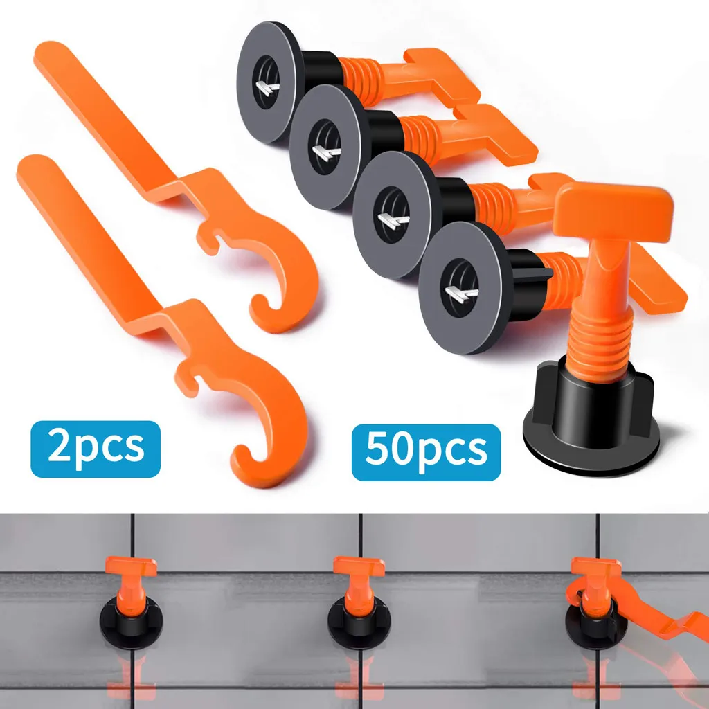 2019 New Flat Ceramic Floor Wall Construction Tools Reusable Tile Leveling System Kit Ceramic floor wall construction tools