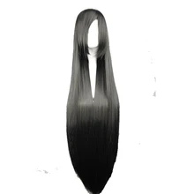 Ваш стиль, 15 цветов, 100 см, длинные прямые волосы для косплея, парики для женщин, черный, коричневый, белый, синий, синтетические высокотемпературные волокна