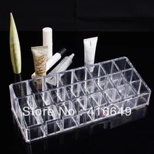 Новая прозрачная акриловая 24 трапециевидная помада демонстрационная подставка для макияжа подставка косметический Органайзер держатель чехол