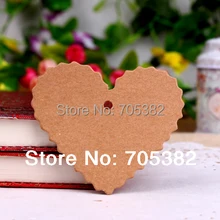 6,5*6 см(со шнуром) DIY многофункциональная крафт-бумага пустой в форме сердца подарочная бирка Ретро бирка с конопляной rop Закладка(SS-522