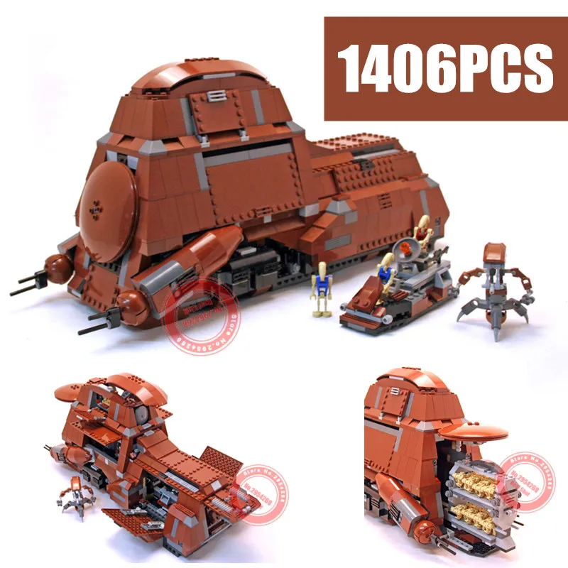 

New Federation Transportation Tank MTT fit legoings Star Wars figures 7662 Droid Robot model Building Blocks bricks gift kid Toy