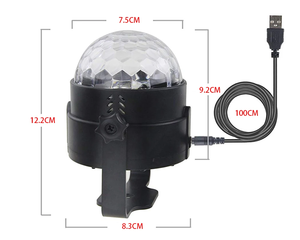 Controle de ir Controle de Música Iluminação de Palco Luz de Discoteca Colorida Entretenimento Discoteca dj Disco Bola Feixe Natal Festa Usb Dc5v 3 dc5v, colorida, entretenimento, discoteca, controle de música,