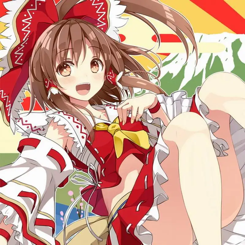 Окт. Домашний текстиль Touhou Project аниме Хакурей рейму односторонняя Двусторонняя