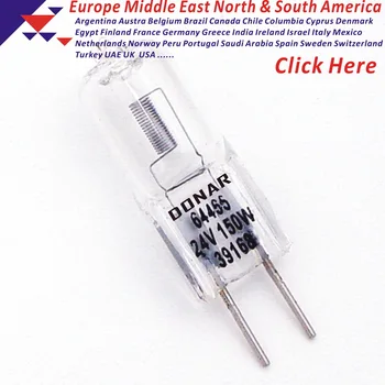 

DN-39168 64465U 24V 150W 64465AX CZ909-22 24V150W Q150T4/CL/AX halogen bulb Berchtold operating room surgical lamp Free Shipping