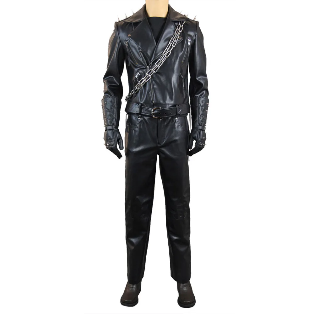 Ghost Rider костюм для косплея из кожи Johnny Blaze|cosplay costume|cosplay outfitscostume cosplay |