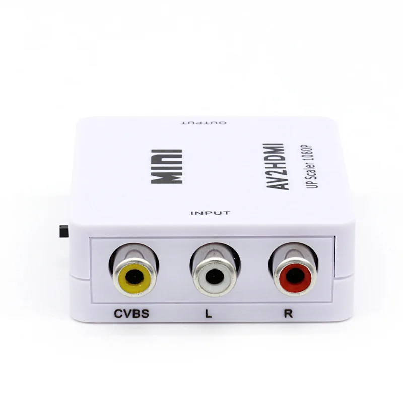 Amkle Mini AV to HDMI Video Converter Box AV2HDMI RCA AV HDMI CVBS to HDMI Adapter for HDTV TV PS3 PS4 PC DVD Xbox Projector Amkle Mini AV to HDMI Video Converter Box AV2HDMI RCA AV HDMI CVBS to HDMI Adapter for HDTV TV PS3 PS4 PC DVD Xbox Projector