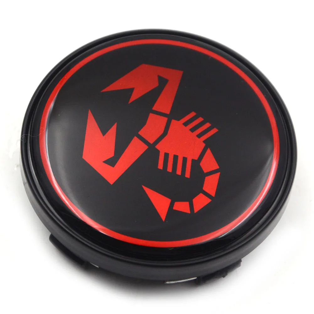 Gzhengtong 4pcs/lot 60mm 3D Scorpion Car Wheel Center Cap Car Rim Hub Cap for Fiat 500 Punto Bravo Stilo Panda Abarth 500 Decal