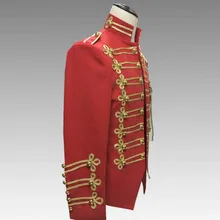Европейский и американский стиль, Майкл Джексон, униформа красного цвета, мужской красный костюм