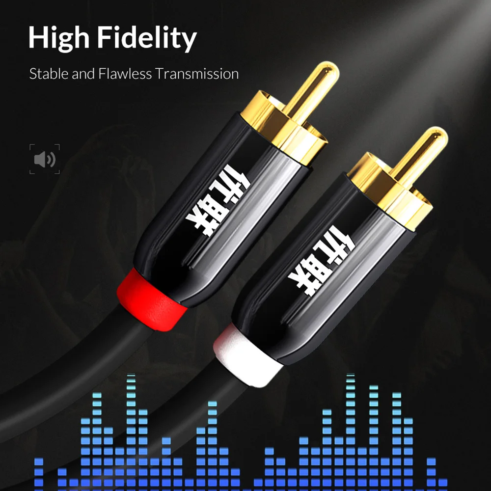 Unnlink HIFI 2RCA to 2 RCA RCA Cable OFC AV Audio Cable 1m 2m 3m 5m 8m 10m For TV DVD Amplifier Subwoofer Soundbar Speaker Wire Unnlink HIFI 2RCA to 2 RCA RCA Cable OFC AV Audio Cable 1m 2m 3m 5m 8m 10m For TV DVD Amplifier Subwoofer Soundbar Speaker Wire