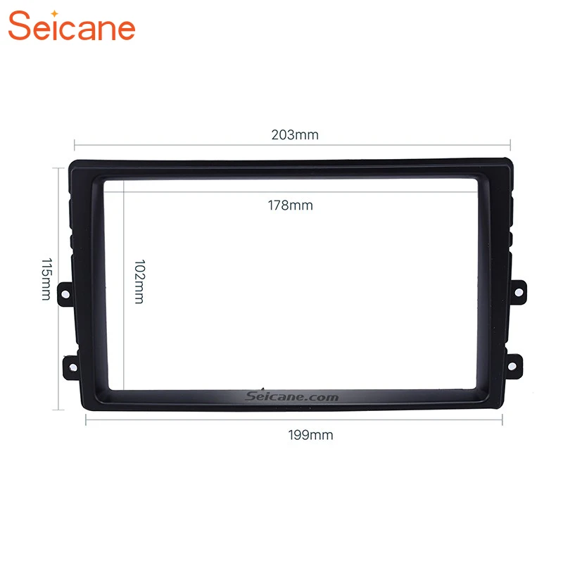 

Seicane Car Frame 2Din Fascia Trim Refitting Mount Kit Panel Bezel Stereo Dashboard For KIA FORTE 2009