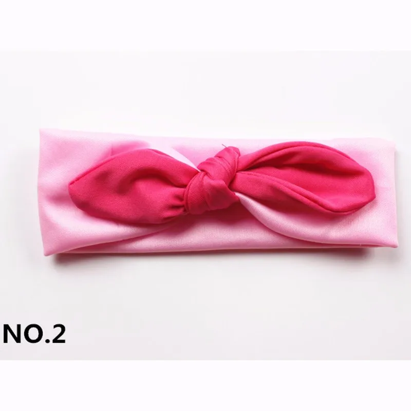 Hot Girl Headbands Rabbit Ears Hair Band Knot Headwear Elastic Kids Hairband Infant Hair Rope Baby Hair Accesories Free Shipping (5)