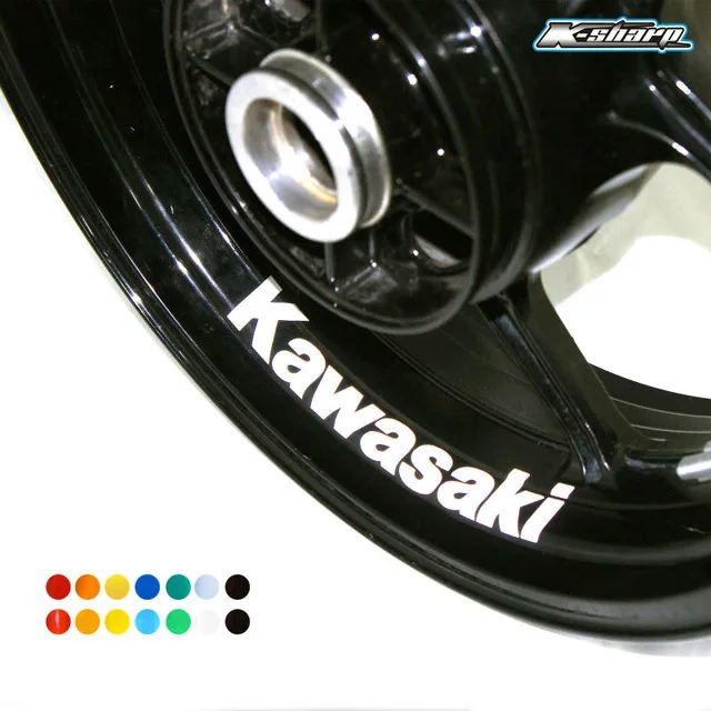 

8 X CUSTOM INNER RIM DECALS WHEEL Reflective STICKERS STRIPES FIT KAWASAKI kawasaki