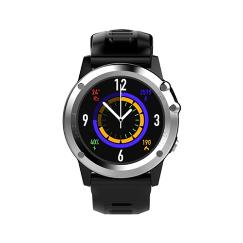 Смарт часы водонепроницаемые 3g Wifi gps SIM Smartwatch монитор сердечного ритма камера телефон для samsung Galaxy S9 Plus Note 9 Asus LG htc - Цвет: Black with Silver