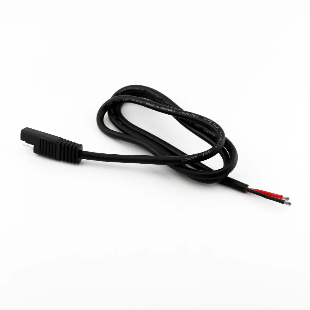

10x 3FT/1M Battery SAE Connector DC Power Automotive DIY Round Adapter Cable Cord Black