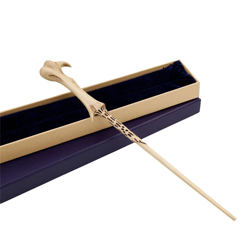 Colsplay металлический Железный сердечник Поттер Гермиона Грейнджер Волшебная волшебная палочка/элегантная лента на палочке упаковка подарочной коробки - Цвет: Voldemort 310