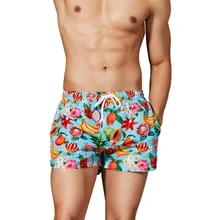 Летние дышащие спортивные пляжные шорты тренд богемный принт короткие шортики для пляжа мужские плавки