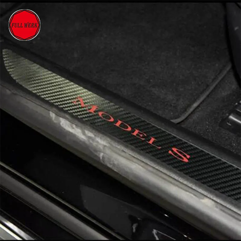 Us 3477 6 Offcar Door Sill Welcome Pedal Sticker Decal Car Styling Protector Guard For Tesla Model S Interior Accessories Pack Of 2 Pcs In