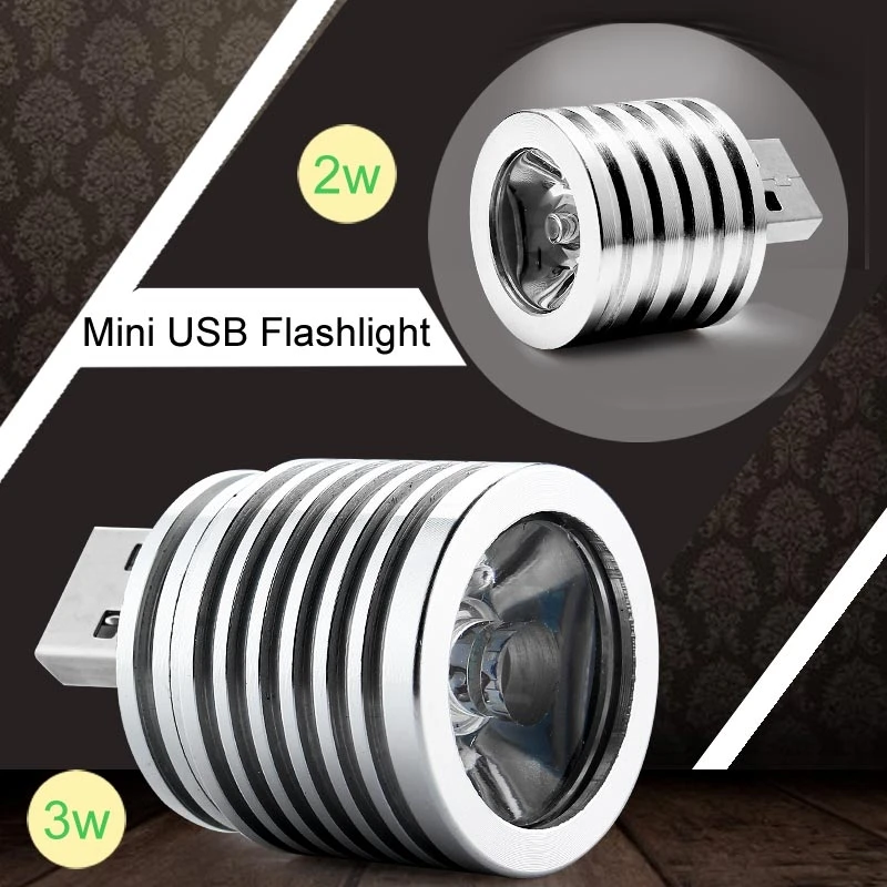 Enjoydeal 2 Вт/3 Вт светодиодный USB прожектор портативная лампа Мобильная мощность