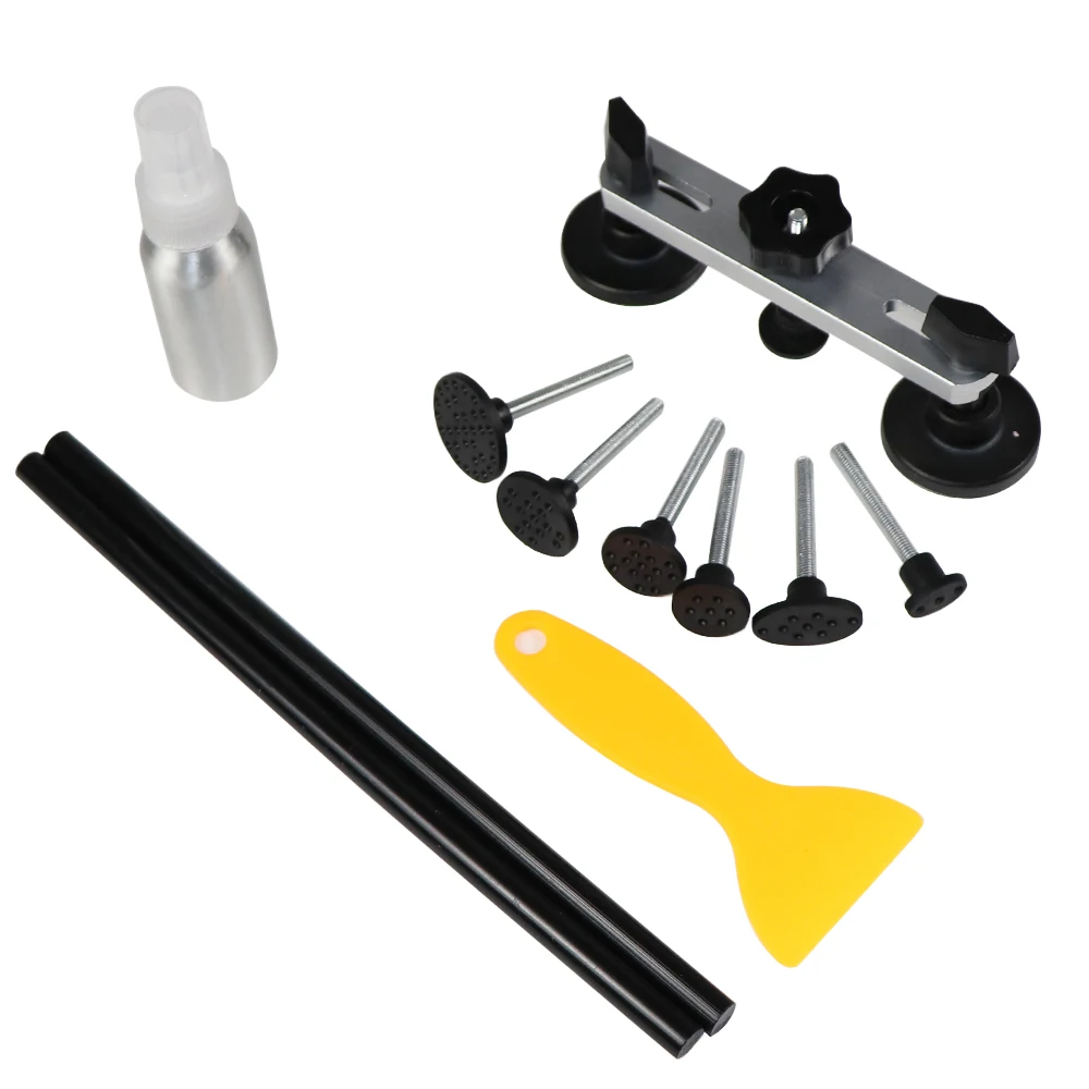 Car Body Paintless Dent PDR Bridge Puller Glue Pulling Tabs Repair Tools frg