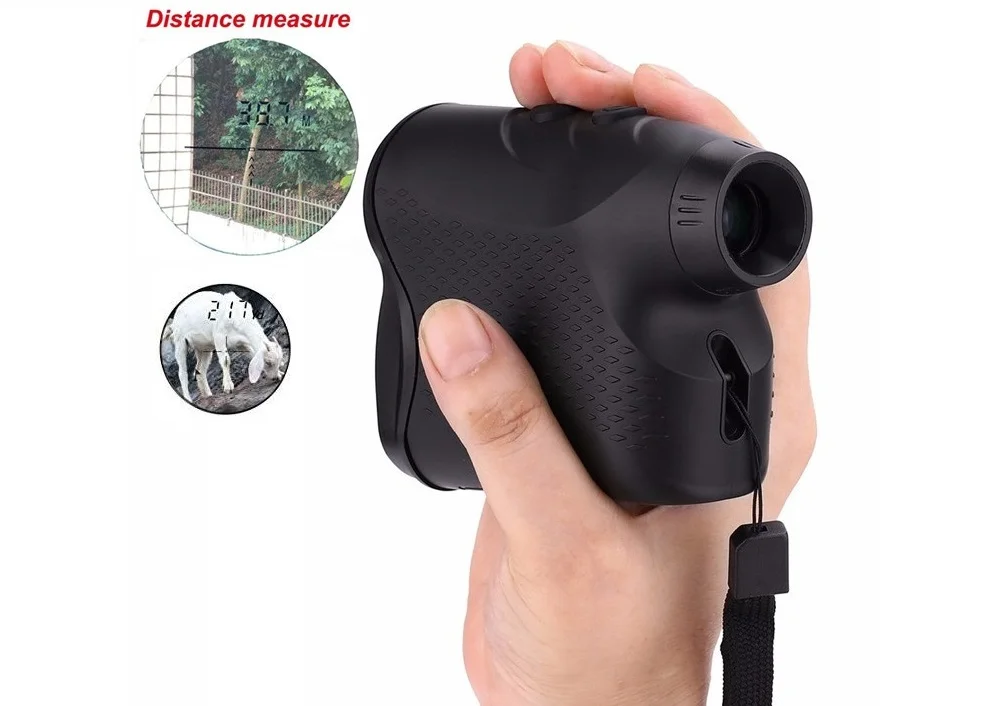 

1200m Hunting Rangefinder - Laser Range Finder for Hunting with Pinseeker,Speed, Scan and Normal Measurements -Free Battery