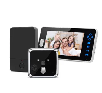 

7 inch 2.4Ghz wireless Camera Lens Adjustable video door phone with indoor bell