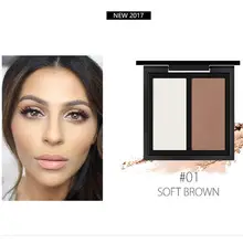 2 цвета макияж прессованная пудра Контур лица Палитра бронзант, Контур пудра Уход хайлайтер затенение пудры