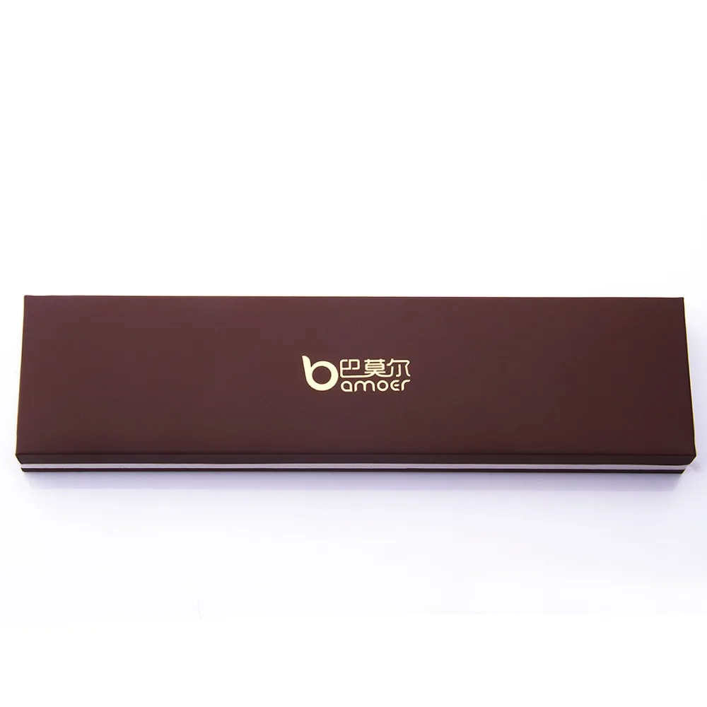 

BAMOER High Quality Brown Gift Box for Bracelet Bangle Luxury Jewelry Packaging 22*5.5*2.3CM BZ0020