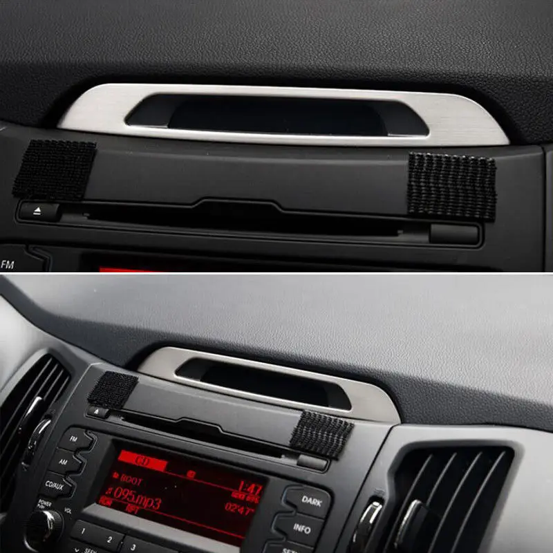 

1Pc For KIA Sportage R 2011-2015 Car Inner Central Console DVD Outlet Display Cover Trim Car Styling Sticker