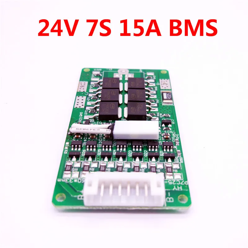 Батарея для электровелосипеда 7S 24V 15A BMS 24v литиевый аккумулятор BMS для электрического велосипеда 29,4 V 8Ah 10Ah 12Ah литий-ионный аккумулятор с функцией баланса