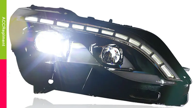 Авто освещение стиль светодиодный головной фонарь для PEUGEOT 3008 светодиодный фары- cob сигнальный светодиодный H7 hid Биксеноновые линзы ближнего света