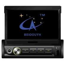 BEIDOUYH 7” Android Universal telescopic Car GPS Navigation auto radio DVR wifi bluetooth car navigator multimedia car radio