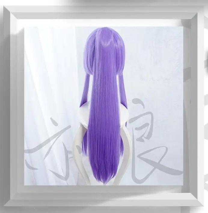 Гинтама Косплей Фиолетовый Hairwear Gakupo Длинные прямые синтетические волосы для