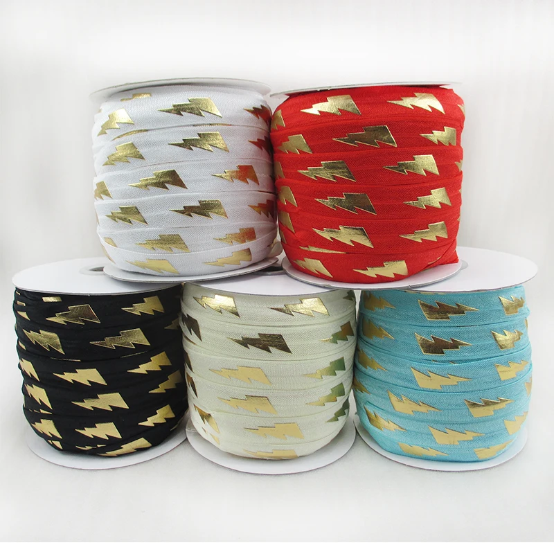 

5/8" flowers series gold elastic 10 yards,DIY handmade materials,wedding gift wrap,10Y44373