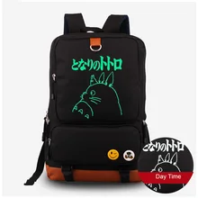 Япония аниме мультфильм Тоторо Косплэй сумка световой рюкзак школьный досуг парусиновая сумка для ноутбука