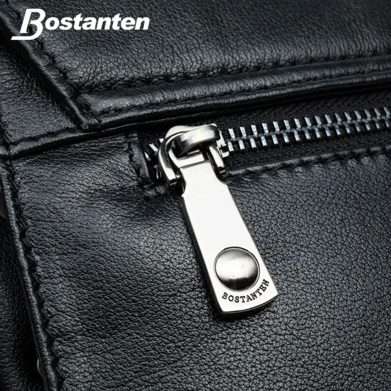Bostanten Man Vertical Genuine Leather bag Men Messenger Business Men's Briefcase Designer Handbags High Quality Shoulder Bags