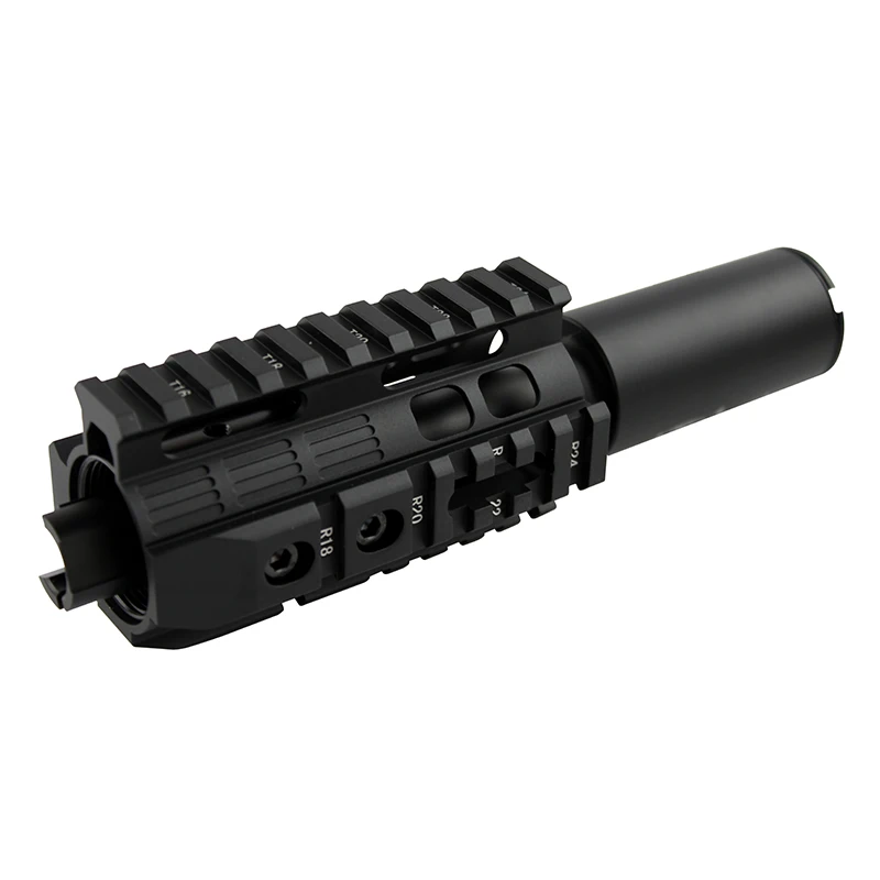 - de para Airsoft Alta Qualidade Polegada Handguard Sistema Ferroviário & Combinação Terno bk Aeg m4 - M16 Cqb 4.0 16 Acessórios e suporte de extensão