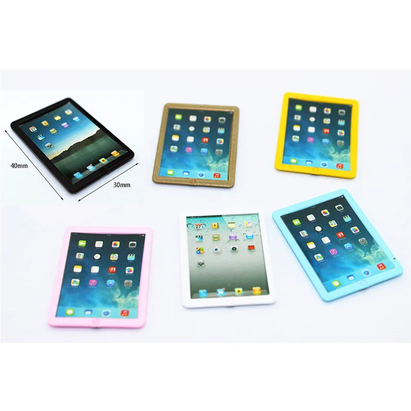 1 шт. Миниатюрный Мини IPAD для кукольного домика Blyth Barbi Pullip ролевой домик мебель