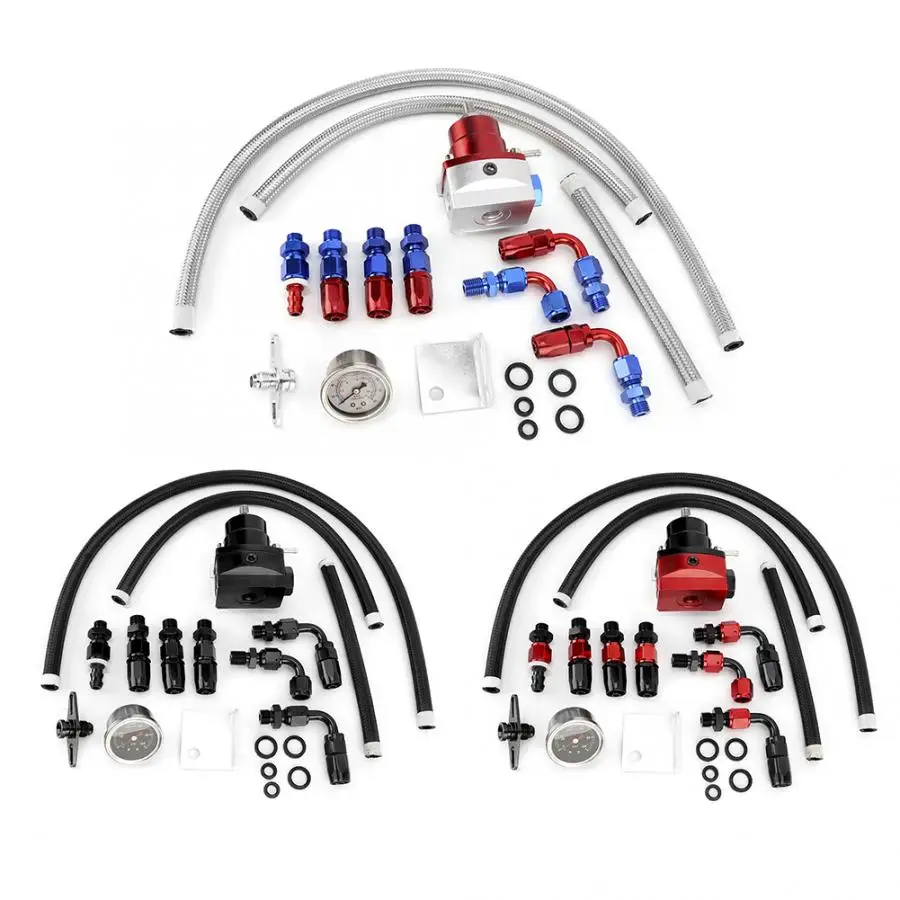 

Универсальный автомобильный комплект с манометром 100PSI 304 из нержавеющей стали регулятор давления