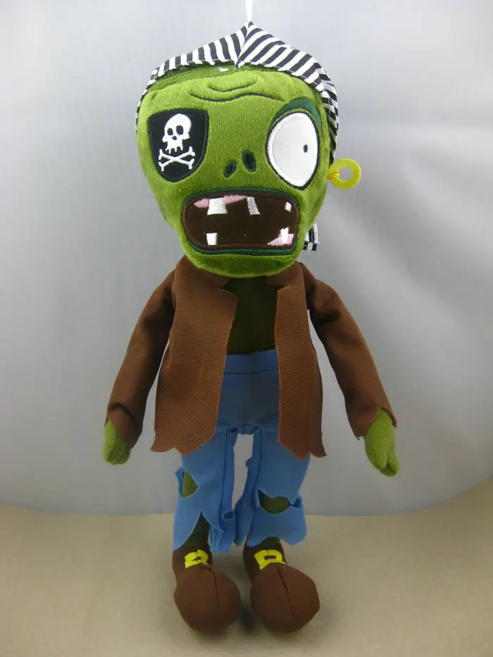 2013 New Plants VS zombies 2 PVZ  Pirate Zombie 30CM Stuffed Soft Plush Toy Doll Gift Free Shipping